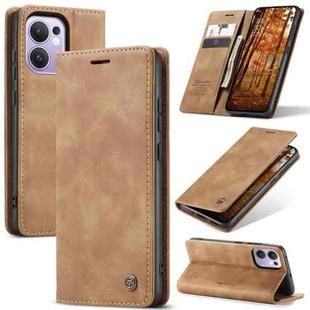 For OPPO Reno13 F 4G / 5G CaseMe 013 Multifunctional Horizontal Flip Leather Phone Case(Brown)