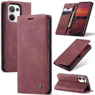 For OPPO Reno13 Global CaseMe 013 Multifunctional Horizontal Flip Leather Phone Case(Red)