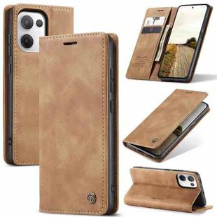 For OPPO Reno13 Global CaseMe 013 Multifunctional Horizontal Flip Leather Phone Case(Brown)