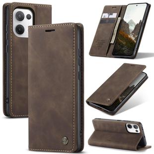 For OPPO Reno13 Global CaseMe 013 Multifunctional Horizontal Flip Leather Phone Case(Coffee)