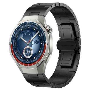 For Huawei watch GT5 Pro 46mm Titanium Alloy 22mm Metal Watch Band(Black)