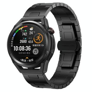 For Huawei Watch GT Runner Titanium Alloy 22mm Metal Watch Band(Black)