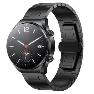 For Xiaomi Watch S1 Titanium Alloy 22mm Metal Watch Band(Black)