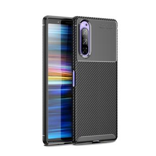 Beetle Series Carbon Fiber Texture Shockproof TPU Case for Sony Xperia 2(Black)