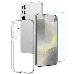 For Samsung Galaxy S24+ 5G NORTHJO TPU Case with Screen and Lens Film, Support Fingerprint Unlock(Transparent)