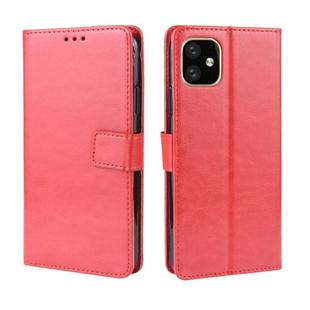 Retro Crazy Horse Texture Horizontal Flip Leather Case for Apple iPhone 11 Pro Max 6.5 inch, with Holder & Card Slots & Photo Frame(Red)