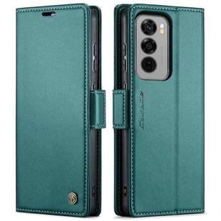 For OPPO Reno12 5G Global CaseMe 023 Butterfly Buckle Litchi Texture RFID Anti-theft Leather Phone Case(Green)