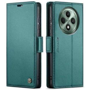 For OPPO Reno12 F /12 FS 5G CaseMe 023 Butterfly Buckle Litchi Texture RFID Anti-theft Leather Phone Case(Green)