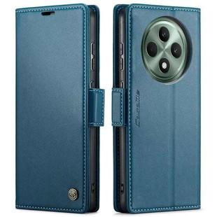 For OPPO Reno12 F /12 FS 5G CaseMe 023 Butterfly Buckle Litchi Texture RFID Anti-theft Leather Phone Case(Blue)