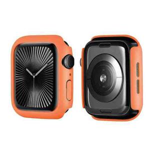 For Apple Watch Series 10 46mm ENKAY Hat-Prince Solid Color PC Watch Case Shockproof Cover(Orange)