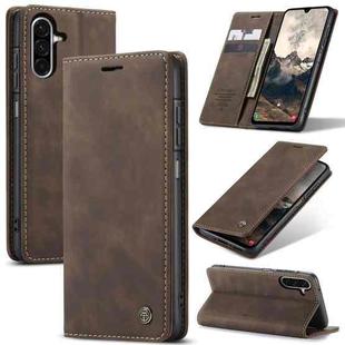 For Samsung Galaxy A26 CaseMe 013 Multifunctional Horizontal Flip Leather Phone Case(Coffee)