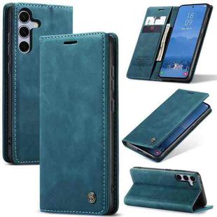 For Samsung Galaxy S25 5G CaseMe 013 Multifunctional Horizontal Flip Leather Phone Case(Blue)