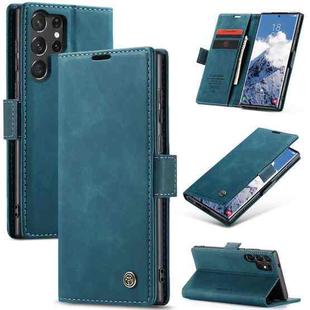 For Samsung Galaxy S25 Ultra 5G CaseMe 013 Multifunctional Horizontal Flip Leather Phone Case(Blue)