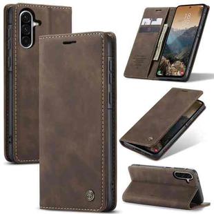 For Samsung Galaxy A36 CaseMe 013 Multifunctional Horizontal Flip Leather Phone Case(Coffee)