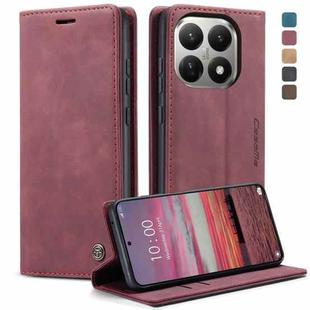 For Xiaomi 15T CaseMe 013 Multifunctional Horizontal Flip Leather Phone Case(Red)