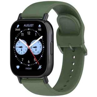 For Redmi Watch 5 Active Color Buckle Pure Color  Silicone Watch Band(Dark Green)