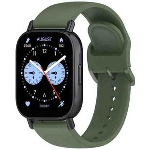 For Redmi Watch 5 Lite Color Buckle Pure Color  Silicone Watch Band(Dark Green)