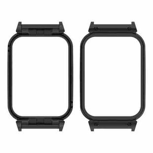 For Xiaomi Smart Band 9 Pro Metal Frame Watch Protective Case(Black)