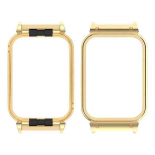 For Xiaomi Smart Band 9 Pro Metal Frame Watch Protective Case(Gold)