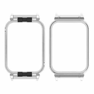 For Xiaomi Smart Band 9 Pro Metal Frame Watch Protective Case(Silver)