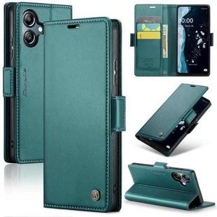 For Samsung Galaxy A06 CaseMe 023 Butterfly Buckle Litchi Texture RFID Anti-theft Leather Phone Case(Green)