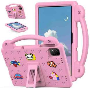 For Infinix Xpad 11 X1101 2024 Handle Kickstand Children EVA Shockproof Tablet Case(Pink)