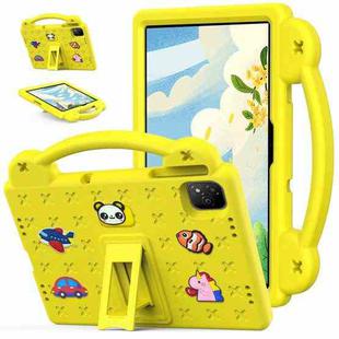 For Infinix Xpad 11 X1101 2024 Handle Kickstand Children EVA Shockproof Tablet Case(Yellow)