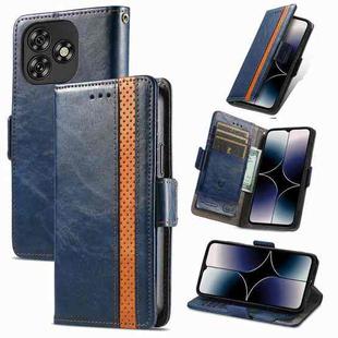 For Oukitel C53 CaseNeo Splicing Dual Magnetic Buckle Leather Phone Case(Blue)