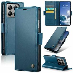 For Xiaomi 14T CaseMe 023 Butterfly Buckle Litchi Texture RFID Anti-theft Leather Phone Case(Blue)