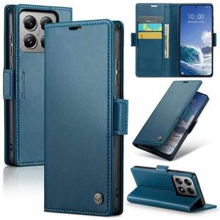 For Xiaomi 14T Pro CaseMe 023 Butterfly Buckle Litchi Texture RFID Anti-theft Leather Phone Case(Blue)