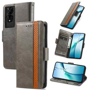 For TCL 50 5G CaseNeo Splicing Dual Magnetic Buckle Leather Phone Case(Gray)