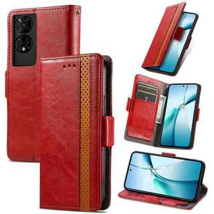 For TCL 50 5G CaseNeo Splicing Dual Magnetic Buckle Leather Phone Case(Red)