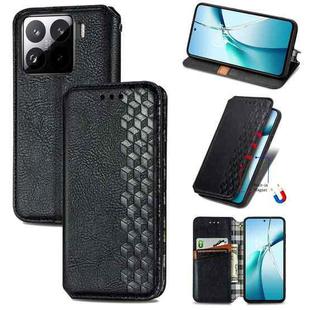 For Xiaomi 15 Cubic Grid Pressed Magnetic Leather Phone Case(Black)