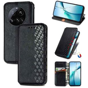 For Xiaomi 15 Ultra Cubic Grid Pressed Magnetic Leather Phone Case(Black)