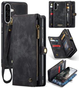 For Samsung Galaxy A56 CaseMe 008 Detachable Multifunctional Leather Phone Case(Black)