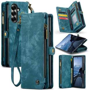 For Samsung Galaxy Z Fold7 CaseMe 008 Detachable Multifunctional Leather Phone Case(Blue)