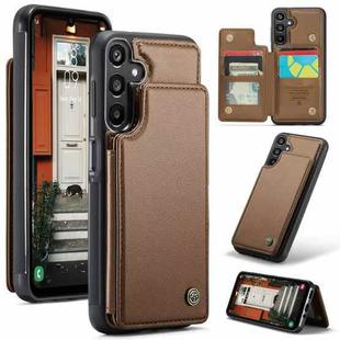 For Samsung Galaxy A16 5G CaseMe C22 Card Slots Holder RFID Anti-theft Phone Case(Brown)