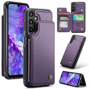For Samsung Galaxy A16 5G CaseMe C22 Card Slots Holder RFID Anti-theft Phone Case(Purple)