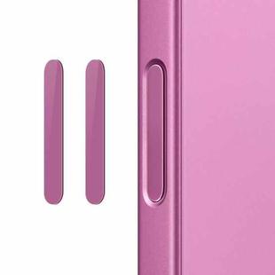 For iPhone 16 / 16 Plus / 16 Pro / 16 Pro Max NORTHJO 2Pcs Camera Control Button Protector Tempered Glass Film(Pink)