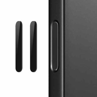 For iPhone 16 / 16 Plus / 16 Pro / 16 Pro Max NORTHJO 2Pcs Camera Control Button Protector Tempered Glass Film(Black)