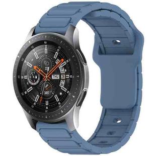 For Samsung Galaxy Watch 22mm I-Shaped Silicone Watch Band(Blue)