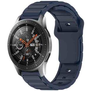 For Samsung Galaxy Watch 22mm I-Shaped Silicone Watch Band(Midnight Blue)