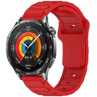 For Huawei Watch 22mm I-Shaped Silicone Watch Band(Red)