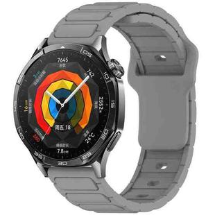 For Huawei Watch 22mm I-Shaped Silicone Watch Band(Grey)