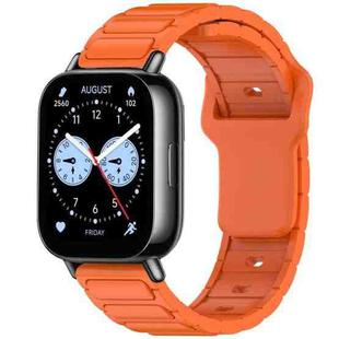 For Xiaomi Watch 22mm I-Shaped Silicone Watch Band(Orange)