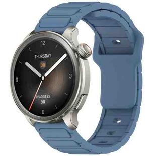 For Amazfit 22mm I-Shaped Silicone Watch Band(Blue)