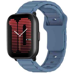 For Amazfit 20mm I-Shaped Silicone Watch Band(Blue)