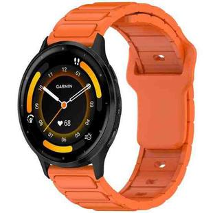 For Garmin 22mm I-Shaped Silicone Watch Band(Orange)