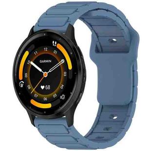 For Garmin 22mm I-Shaped Silicone Watch Band(Blue)