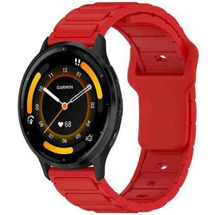 For Garmin 22mm I-Shaped Silicone Watch Band(Red)